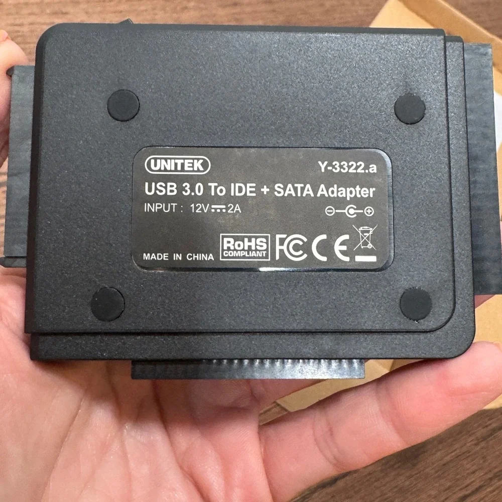 Unitek USB 3.0 to IDE SATA Adapter Hard Drive Converter Y-3322.a Black